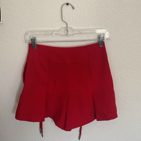 The Kooples Red Lace Up Shorts XS - Picture 6 of 9